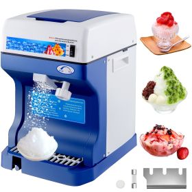 110V Electric Shaved Ice Machine 250W Snow Cone Maker Tabletop W/Adjustable Ice Texture, Ice Shaving Machine 265LBs/hr For Home And Commerical Use