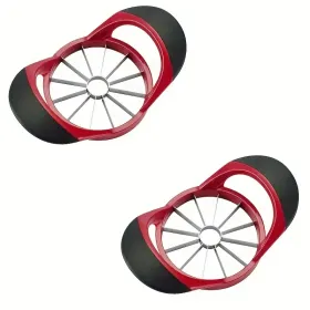 Apple Slicer Corer, Stainless Steel Upgrade 12 Sharp Apple Slicer Large, Ergonomic Plastic Handle Non-slip And Easy To Hold, Kitchen Fruit Divide (Option: 2)