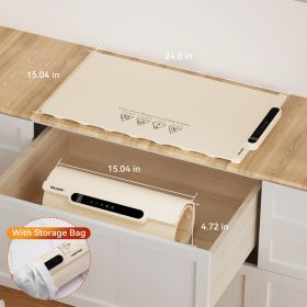 Silicone Food Heating Pad, Kitchen Dining Table Heating Pad, Heating Pad With 10 Temperature Settings, Foldable And Rollable Soft Table Pad, Buff (Option: White)