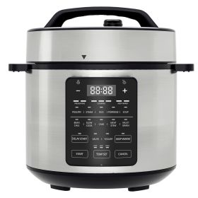 9 In 1 Electric Pressure Cooker, Warmer & Sterilizer, Saute, Slow Cooker, Rice Cooker, Multi-Functional Smart Pot (Option: Stainless Steel small)