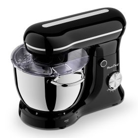 6QT Electric Stand Mixer, 10 Speed, Tilt-Head, Dough Mixer With Dishwasher Safe Stainless Steel Bowl, Flat Beater, Whisk For Baking, For Family K (Option: SM2542Nblack)