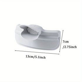 1pc; Anti-Spill Silicone Slip On Pour Soup Spout Funnel; Kitchen Dedicated Anti-Spill Pots Round Edge Deflector Pour Soup Funnel Duckbill Diversi (Color: Grey)