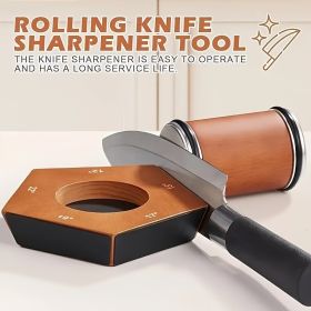 Rolling Knife Sharpener Kit 5 Magnetic Angles 12 Degrees, 15 Degrees, 17 Degrees, 19 Degrees, 22 Degrees. Professional Rolling Knife Sharpening T (Option: 1pcs)